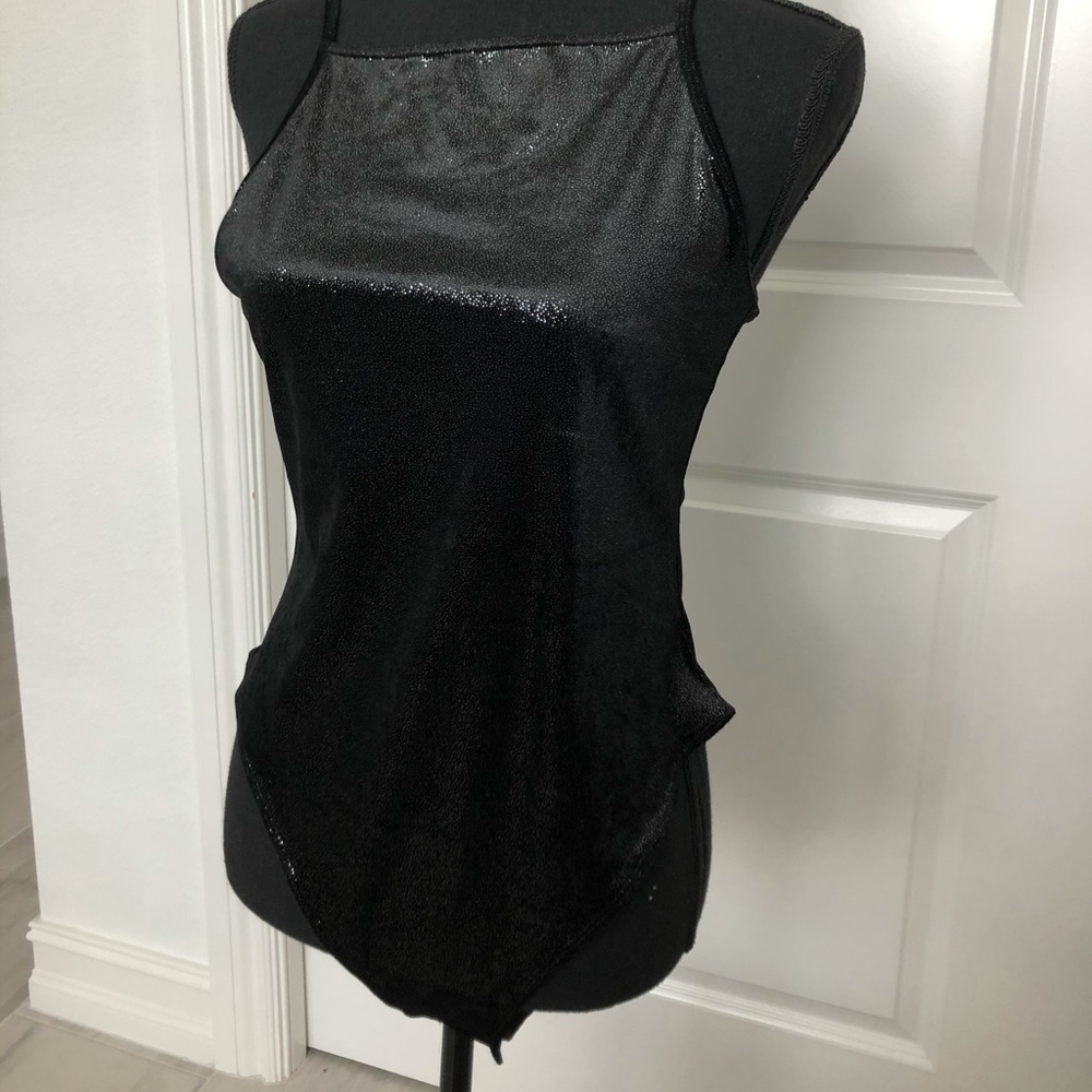 H&M Divided Black Shimmer Body Suit
